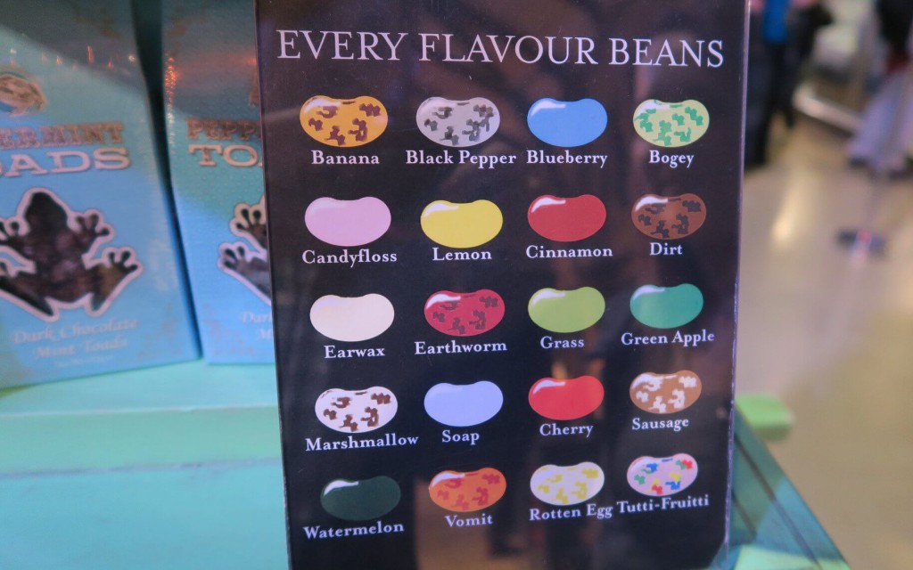Every Flavour Beans flavours Harry Potter Studio Tour